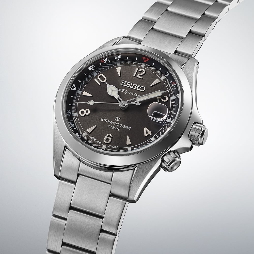 Seiko Mens Prospex Alpinist 'Summit Black' Automatic Bracelet Watch SPB505J1