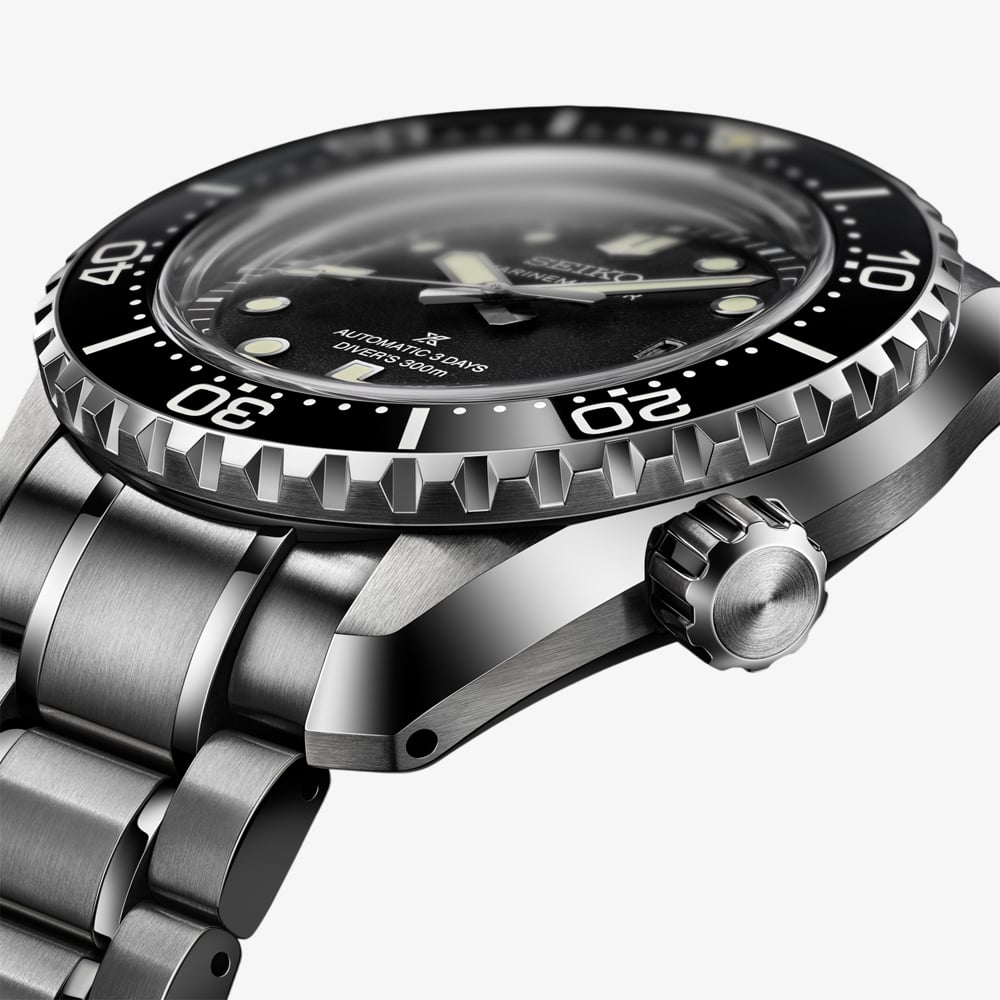 Seiko Mens Limited Edition Prospex Marinemaster 1968 Heritage Black Dial Watch HBF001J1