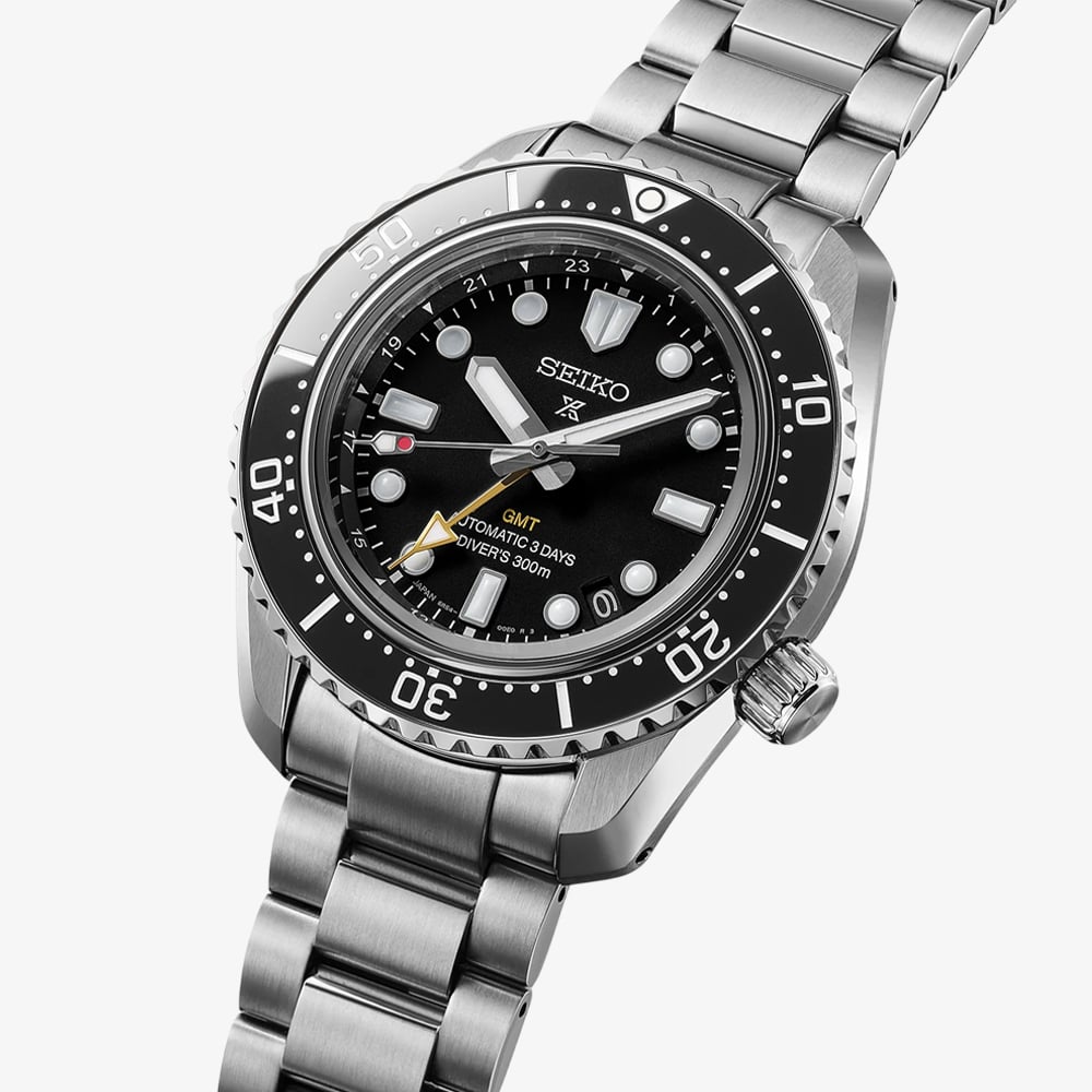 Seiko Mens Prospex Diver 1968 Heritage GMT Black Dial Watch HBC002J1