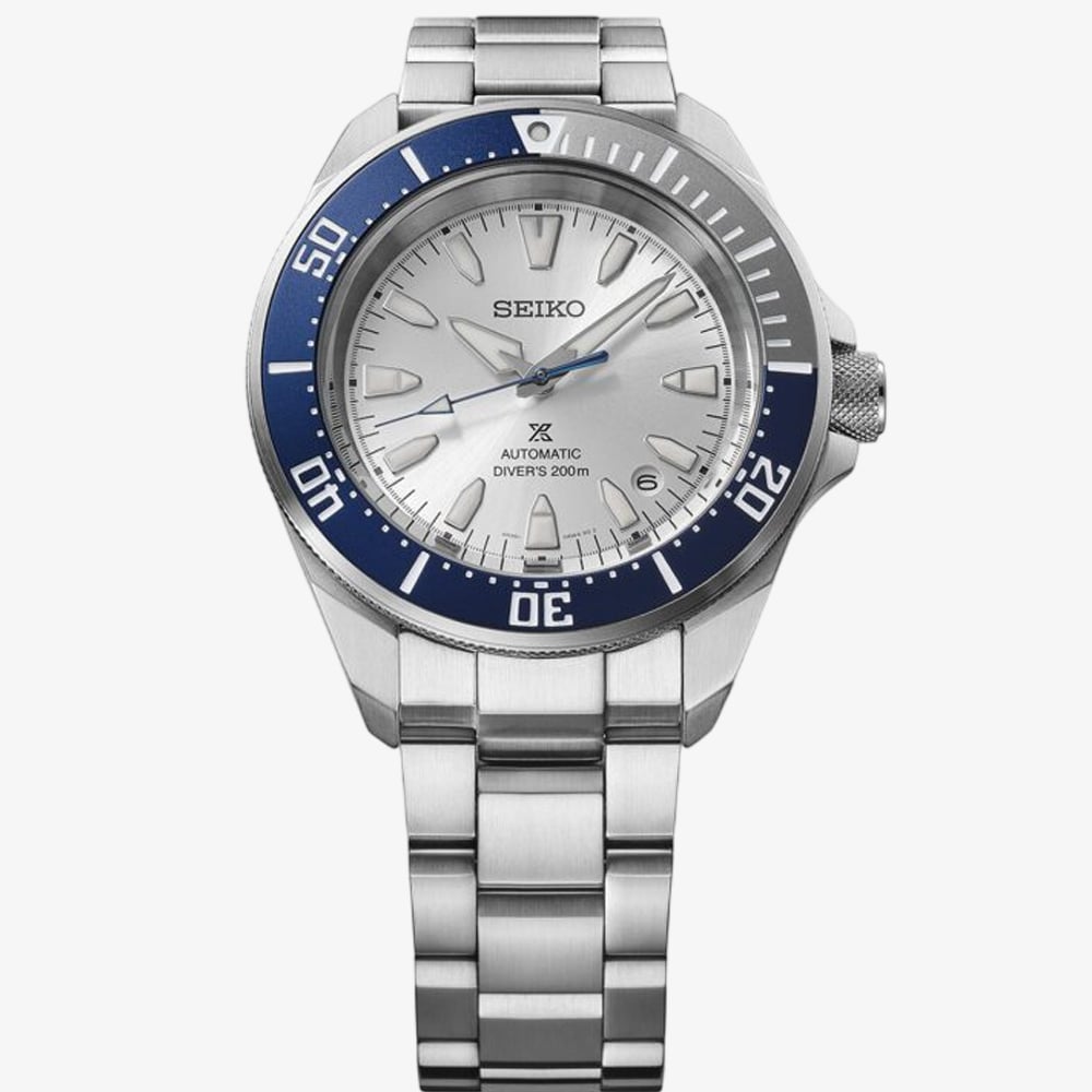 Seiko Mens Limited Edition 145th Anniversary Prospex Diver 'Samurai' Silver Dial Watch HBB001K1