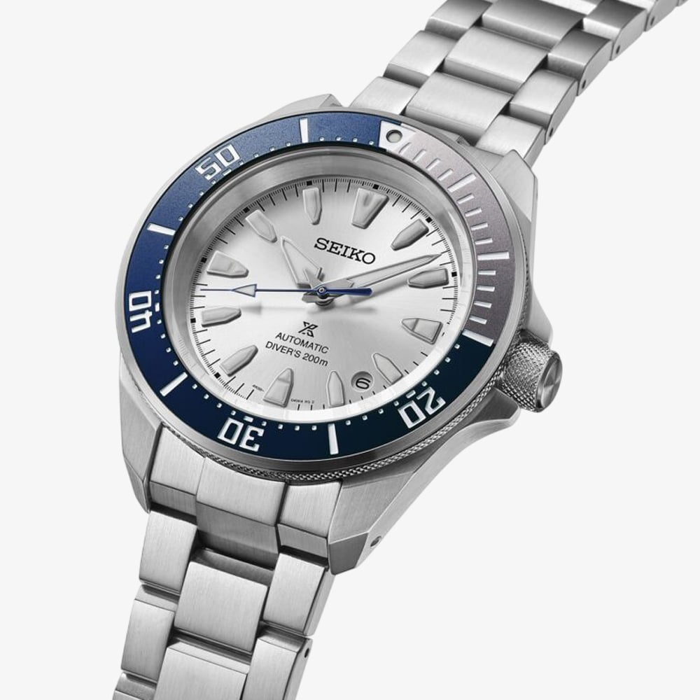 Seiko Mens Limited Edition 145th Anniversary Prospex Diver 'Samurai' Silver Dial Watch HBB001K1