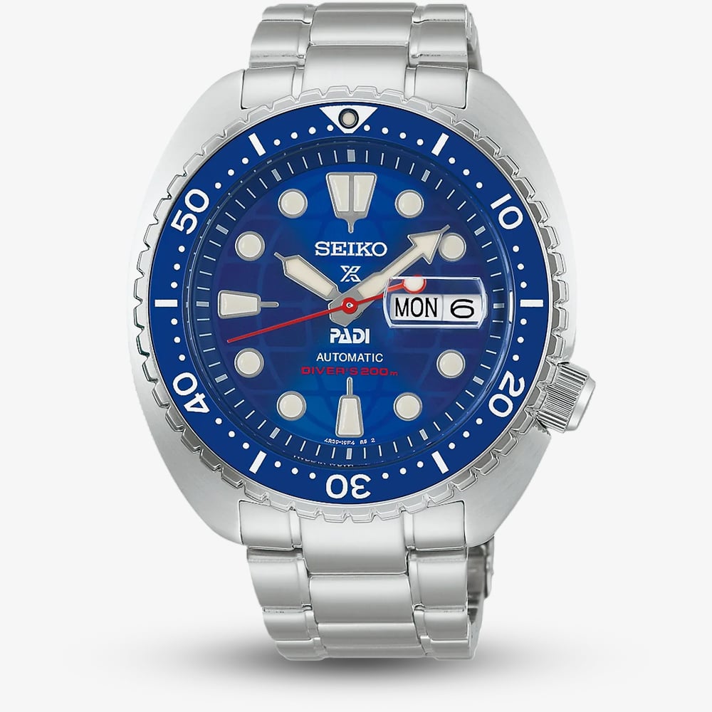 House of Watches - Seiko Mens Prospex Mechanical PADI 60th Anniversary Limited Edition King Turtle Bracelet Watch HBB002K1