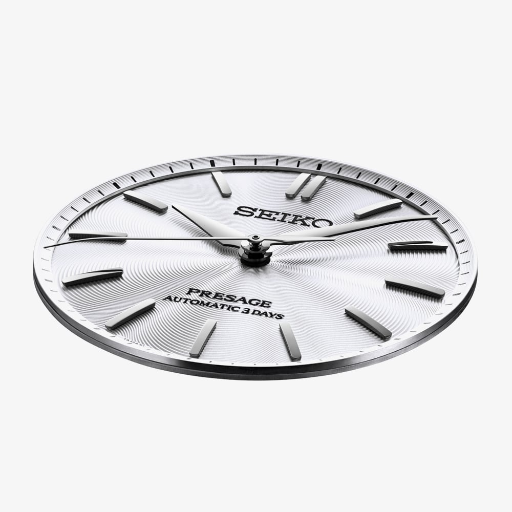 Seiko Mens Presage Classic Series Shironeri White Dial Bracelet Watch HCC001J1