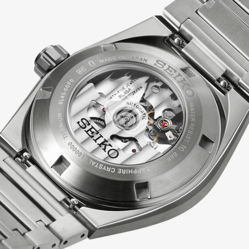 Seiko Mens King Seiko VANAC 'Tokyo Highway' Purple Dial Titanium Bracelet Watch HKF001J1