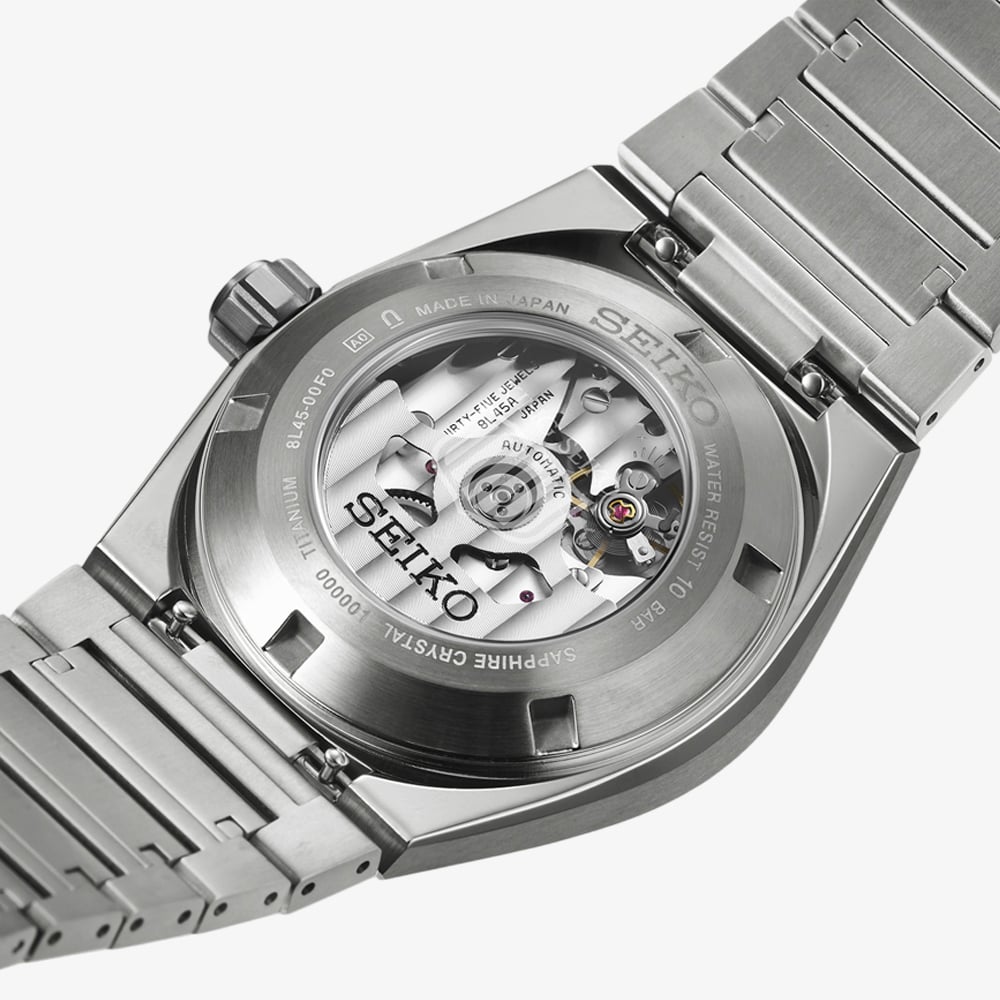 Seiko Mens King Seiko 'Tokyo Highway'  Black Dial Titanium Bracelet Watch HKF003J1