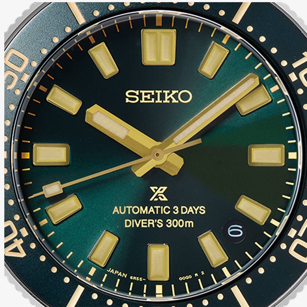 Seiko Mens Limited Edition Prospex 1965 Green Dial Bracelet Watch HBC010J1
