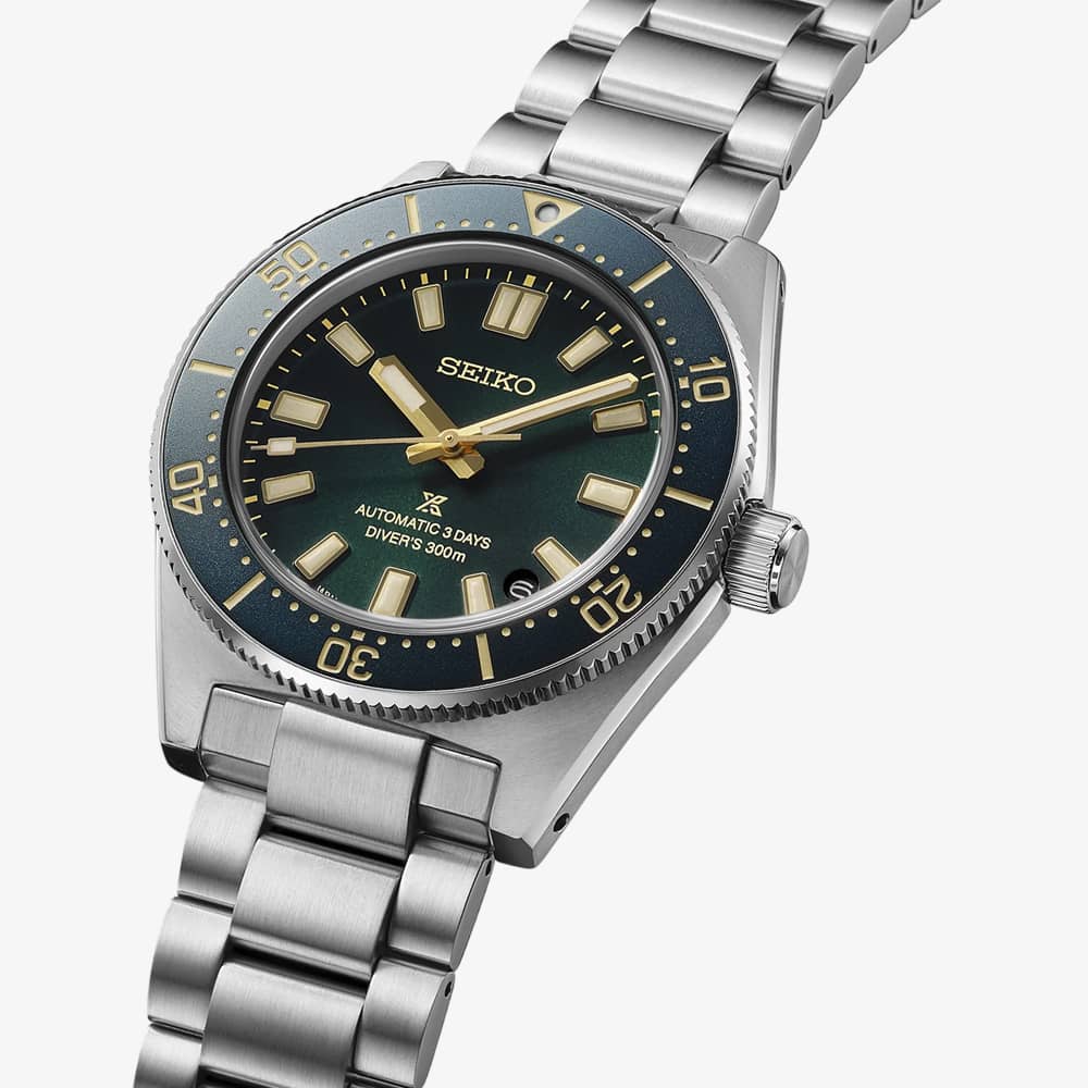 Seiko Mens Limited Edition Prospex 1965 Green Dial Bracelet Watch HBC010J1