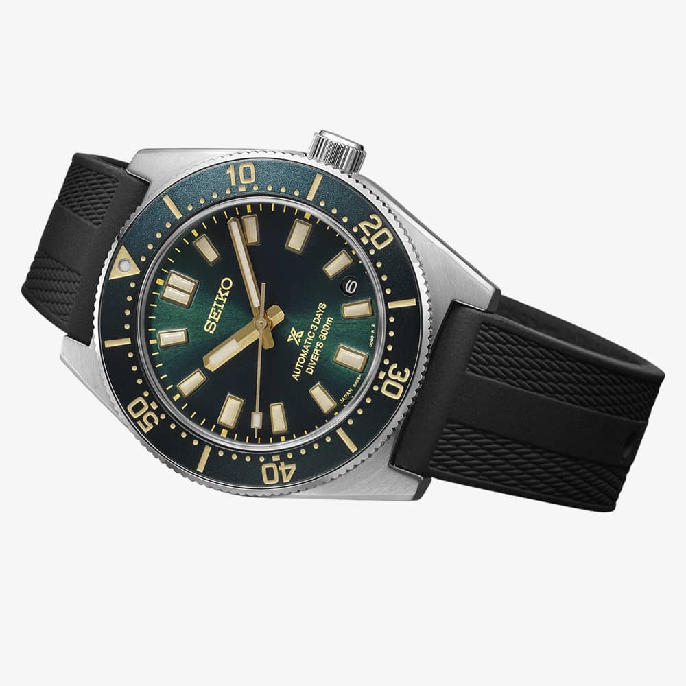 Seiko Mens Limited Edition Prospex 1965 Green Dial Bracelet Watch HBC010J1