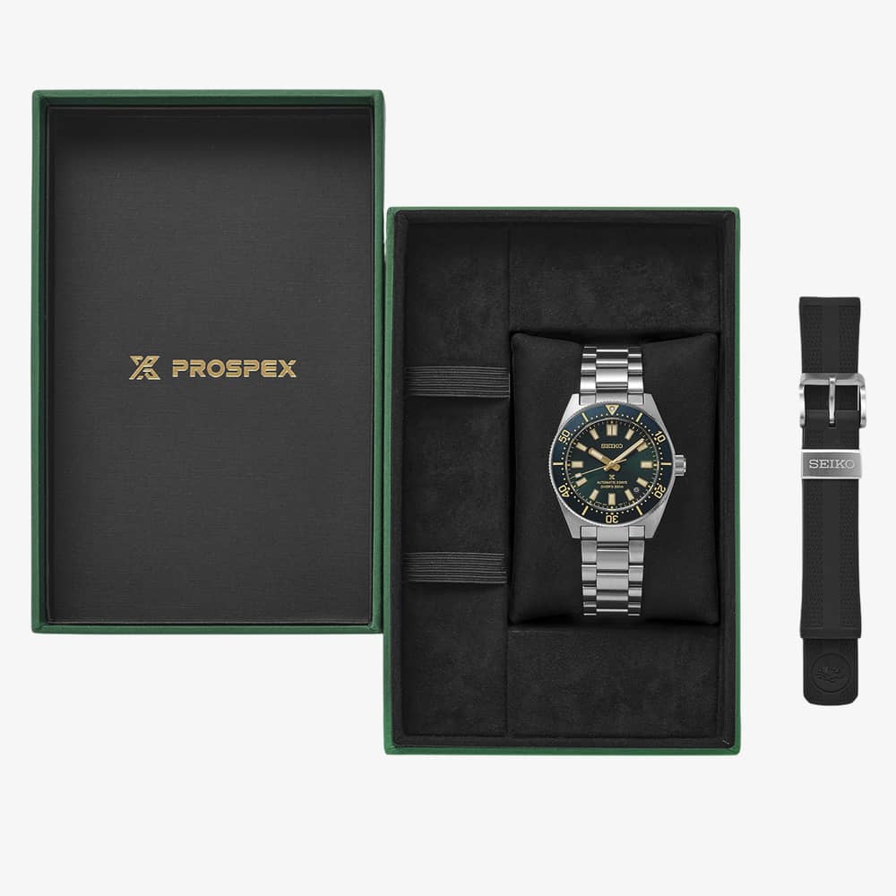 Seiko Mens Limited Edition Prospex 1965 Green Dial Bracelet Watch HBC010J1