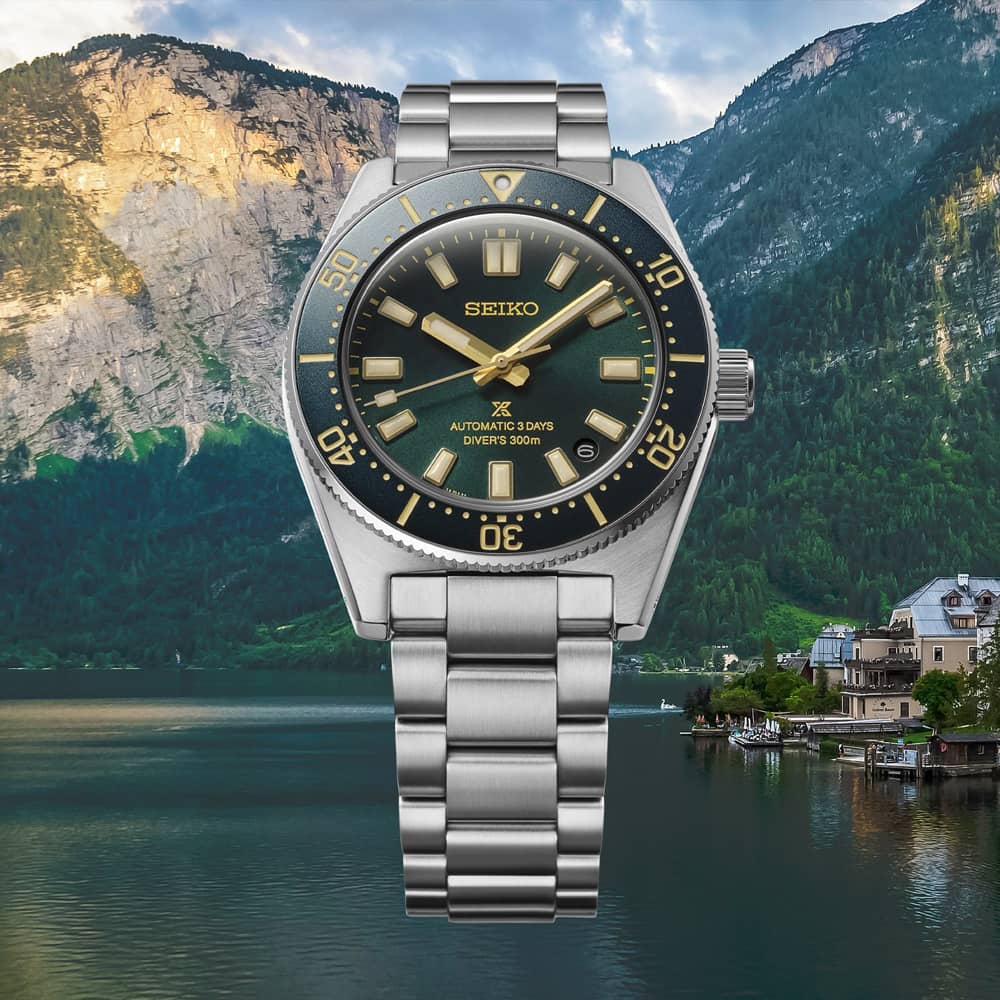 Seiko Mens Limited Edition Prospex 1965 Green Dial Bracelet Watch HBC010J1