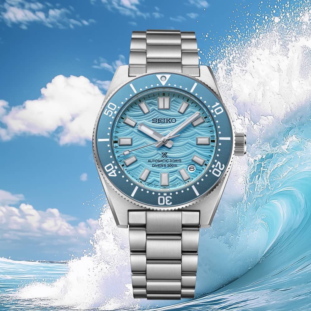 Seiko Mens Limited Edition Prospex 60th Anniversary 1965 Heritage Divers Blue Dial Bracelet Watch HBC011J1