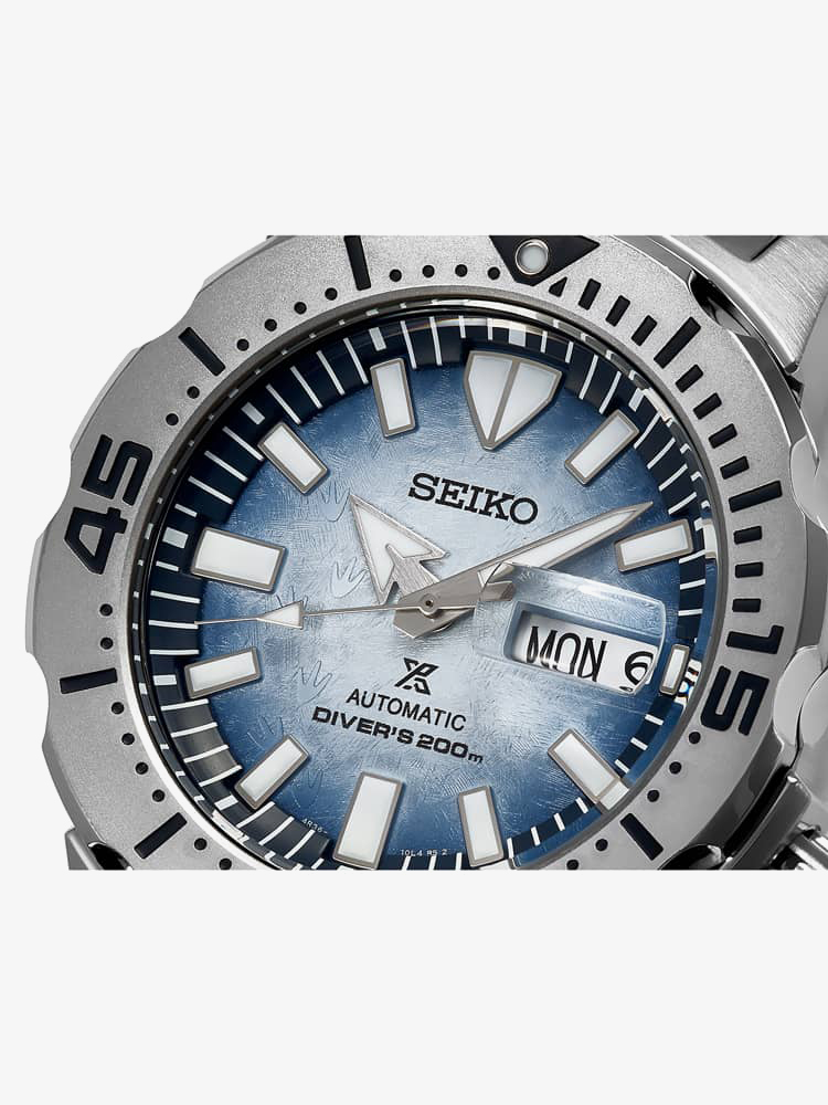 Seiko Prospex Antarctica Monster Save the Ocean Blue Watch SRPG57K1