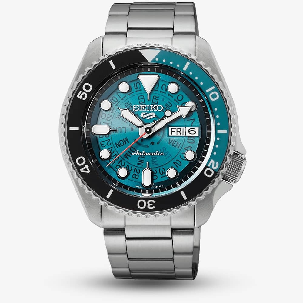House of Watches - Seiko Mens 5 Sports SKX Sea Green Dial Watch SRPJ45K1