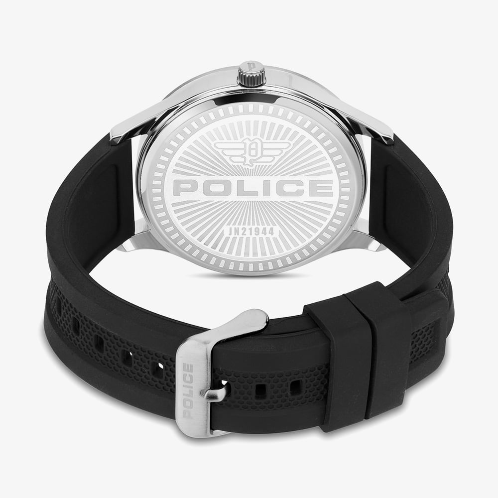 Police Mens Laser Brown Dial Black Plastric Strap Watch PEWJN2194401