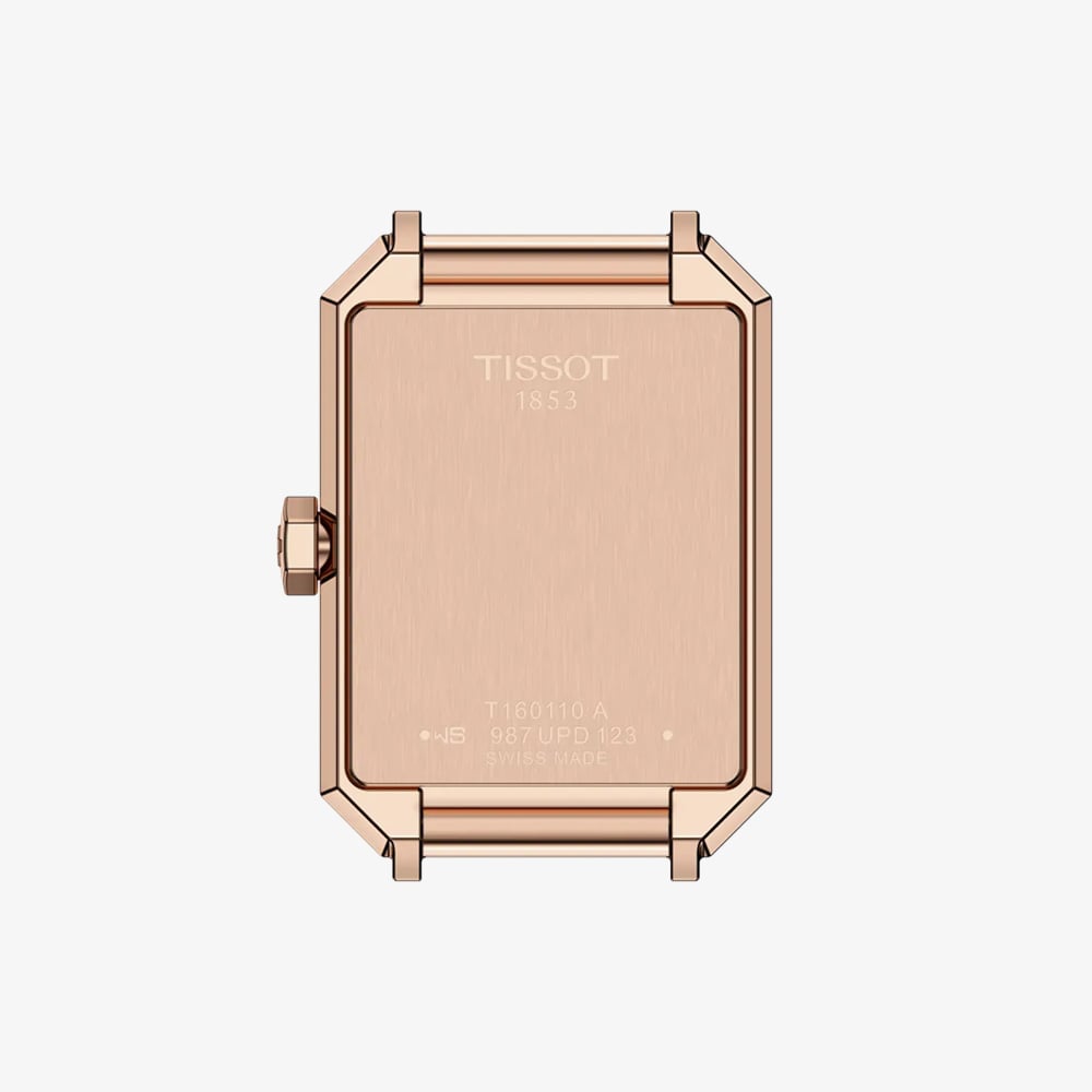 Tissot Ladies SRV Mother Of Pearl Dial Black Leather Strap Watch T160.110.36.113.00