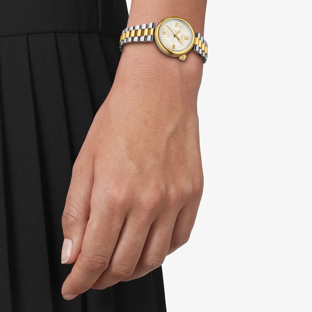 Tissot Ladies Desir Two-Tone White Mother Of Pearl Dial Watch T152.010.22.118.01