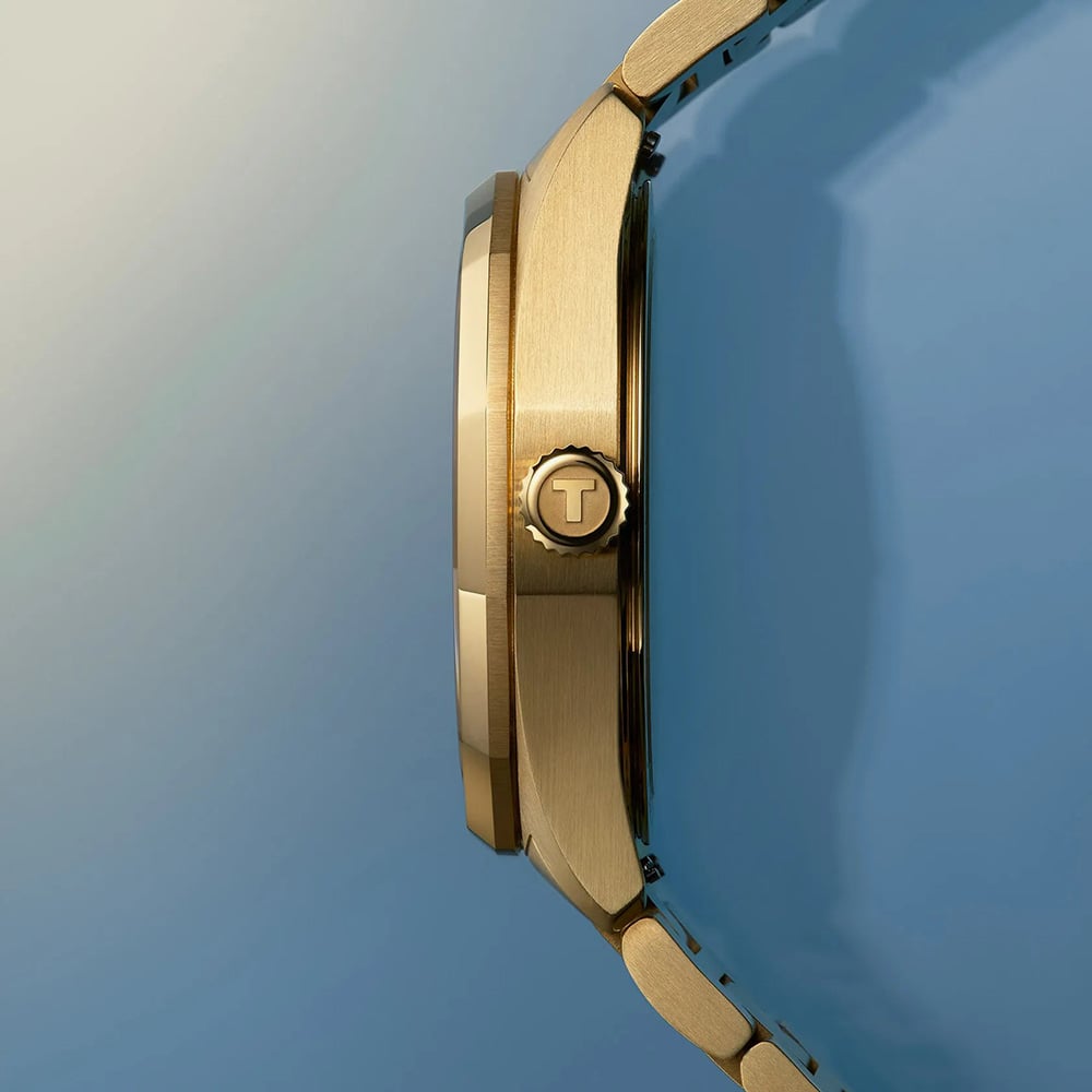 Tissot Ladies PRC 100 Gold Champagne Dial Date Watch T151.822.33.021.00