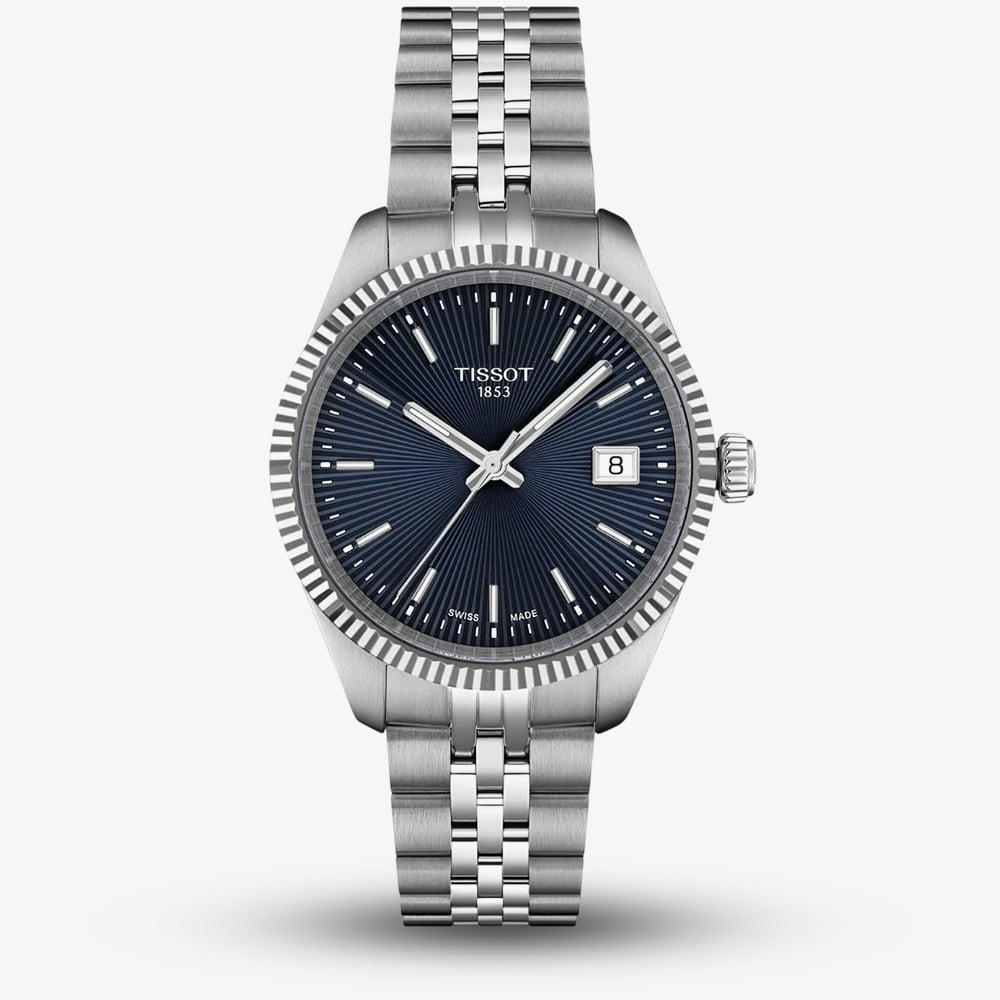 House of Watches - Tissot Ladies Ballade Blue Sunray Dial Date Watch T156.210.11.041.00