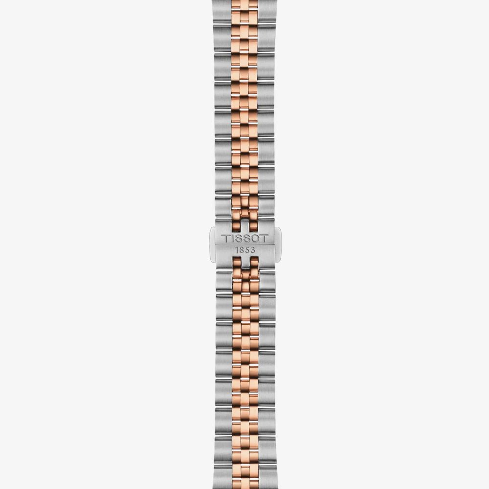 Tissot Ladies Ballade Two Tone Grey Rose Gold Bracelet Watch T156.210.22.031.01