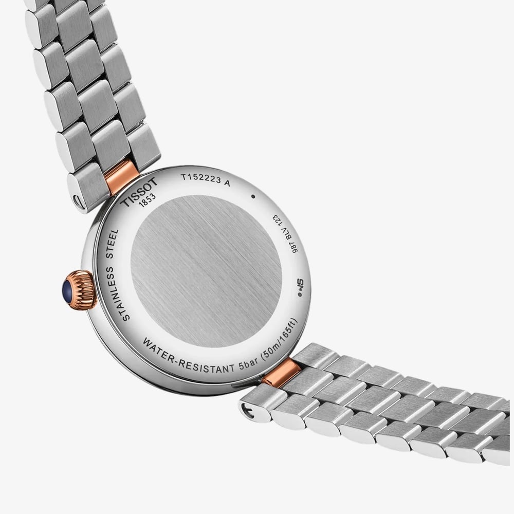 Tissot Ladies Desir Silver Moonphase Dial Two Tone Stainless Steel Bracelet Watch T152.223.22.036.00