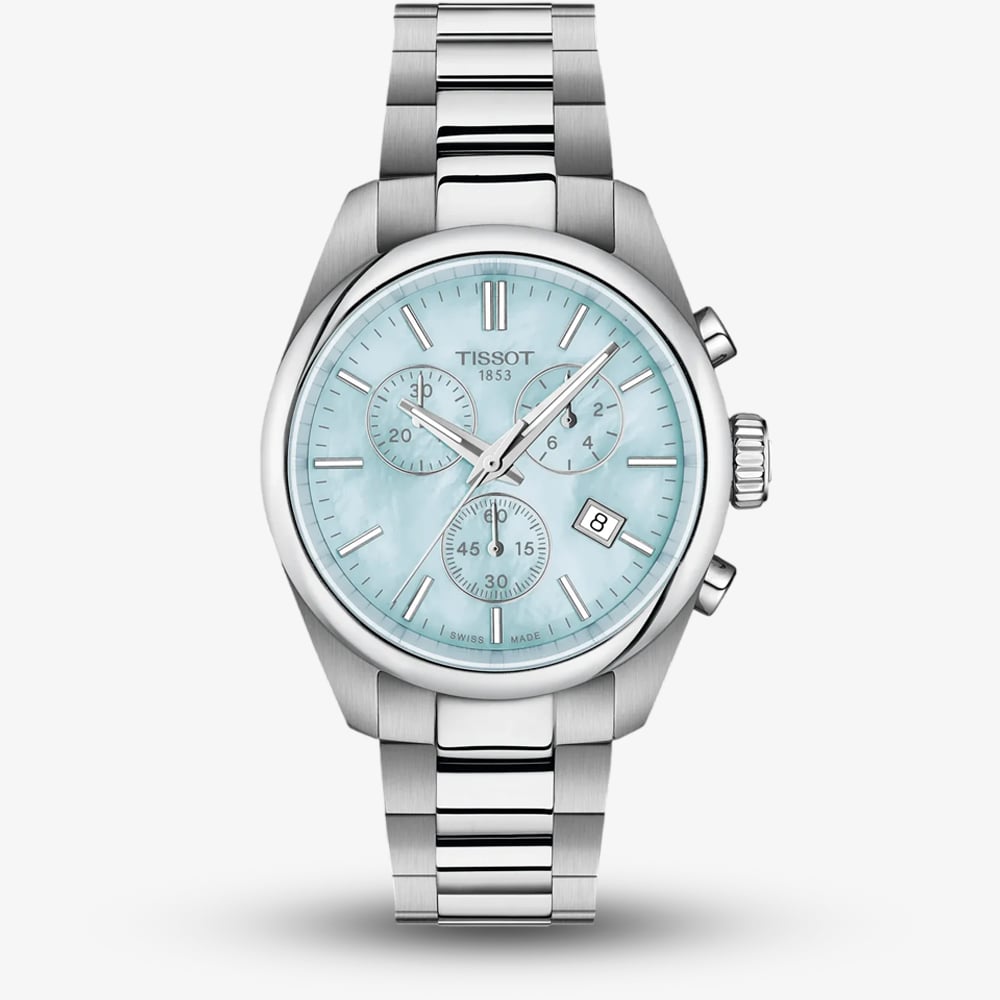 Tissot T1502171113100 PR 100 Quartz Chronograph (36mm) Light Watch - Image 3