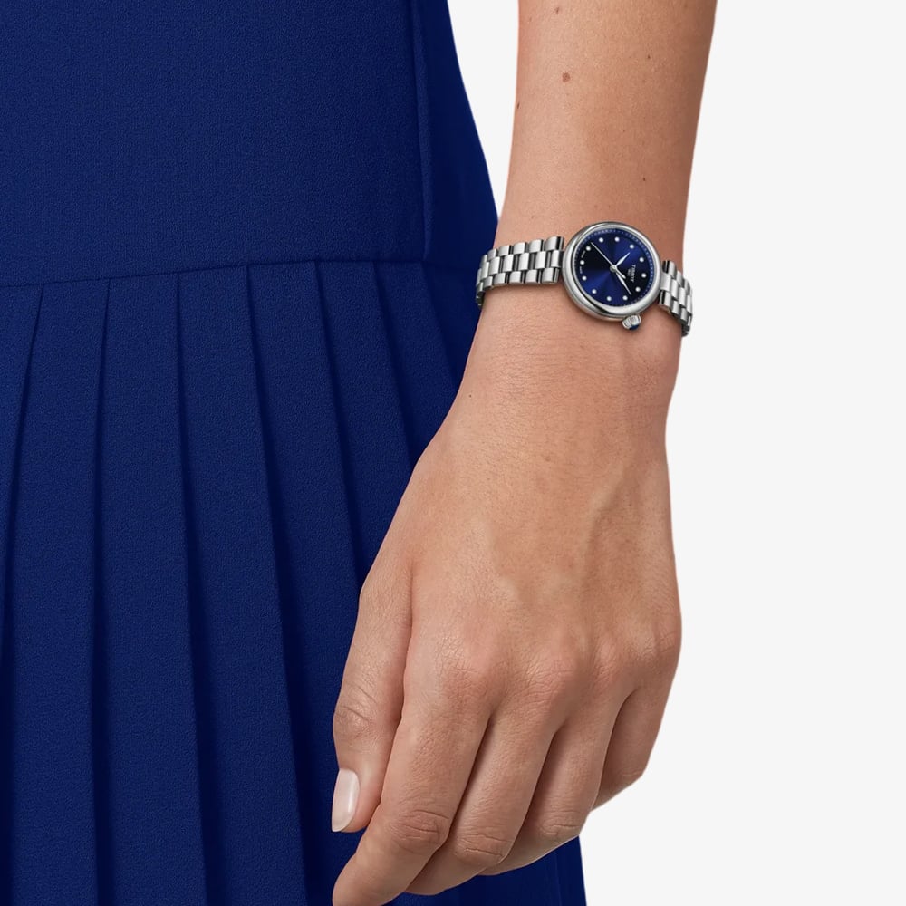 Tissot Ladies Desir Blue Dial Stainless Steel Bracelet Watch T152.010.11.046.00