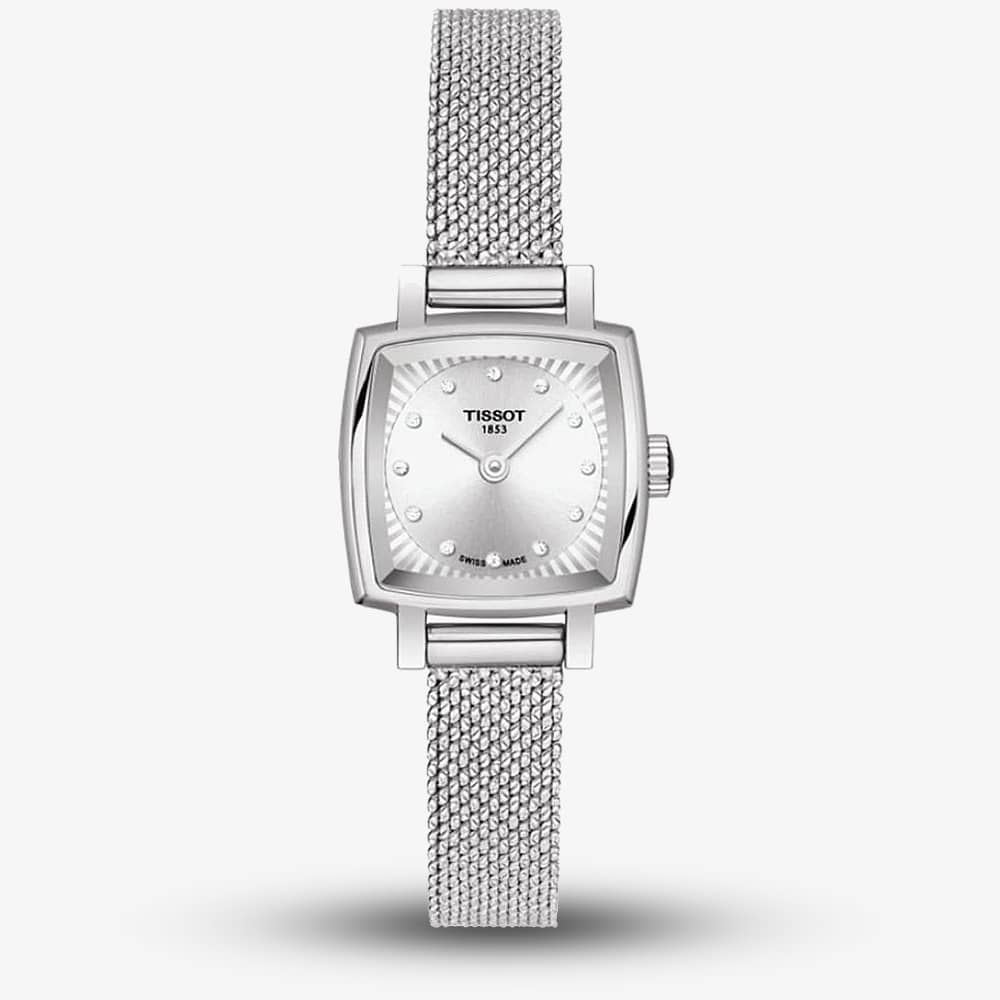 House of Watches - Tissot Ladies T-Lady Lovely Square Diamond Mesh Bracelet Watch T058.109.11.036.00