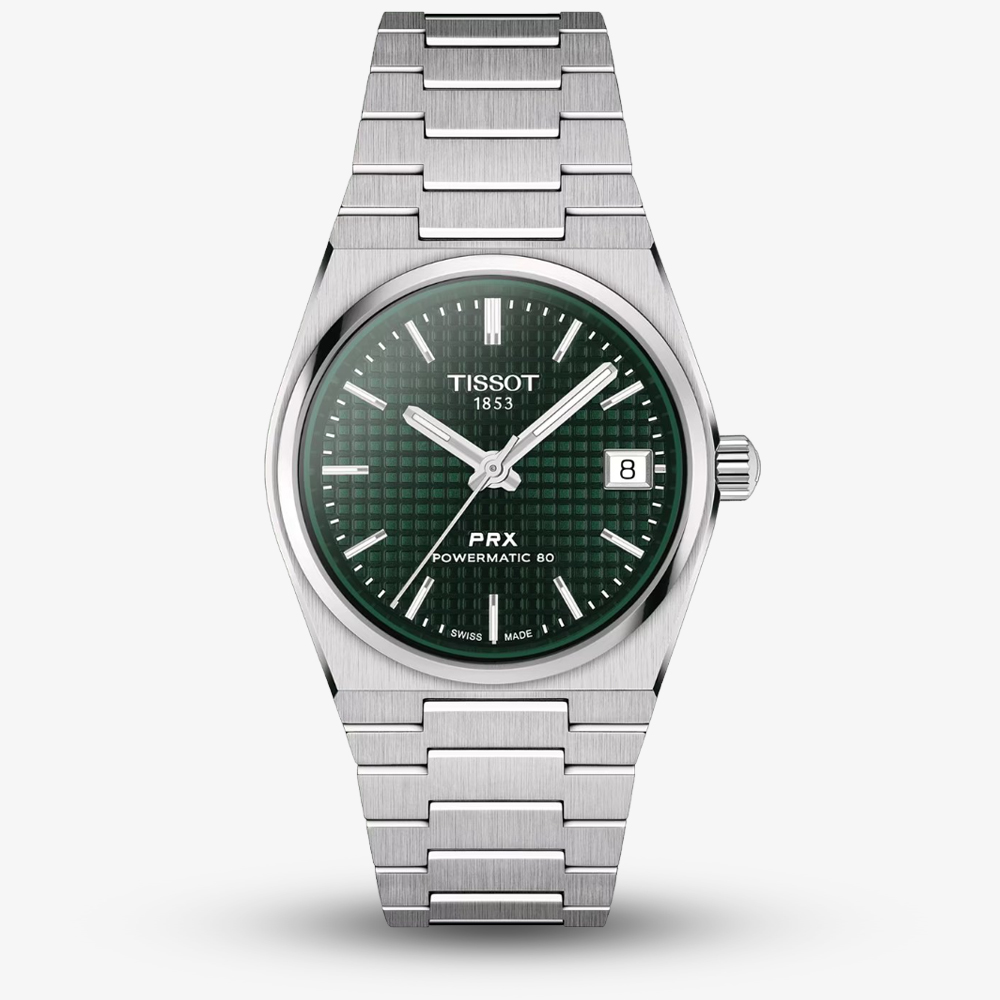 House of Watches - Tissot Ladies PRX Powermatic 80 Green Dial Watch T137.207.11.091.00