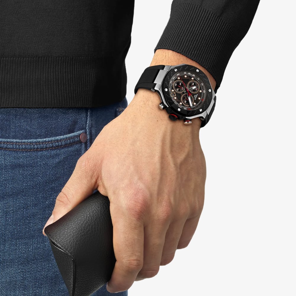 Tissot Mens T-Race MOTOGP Black Chronograph Watch T141.417.27.081.00