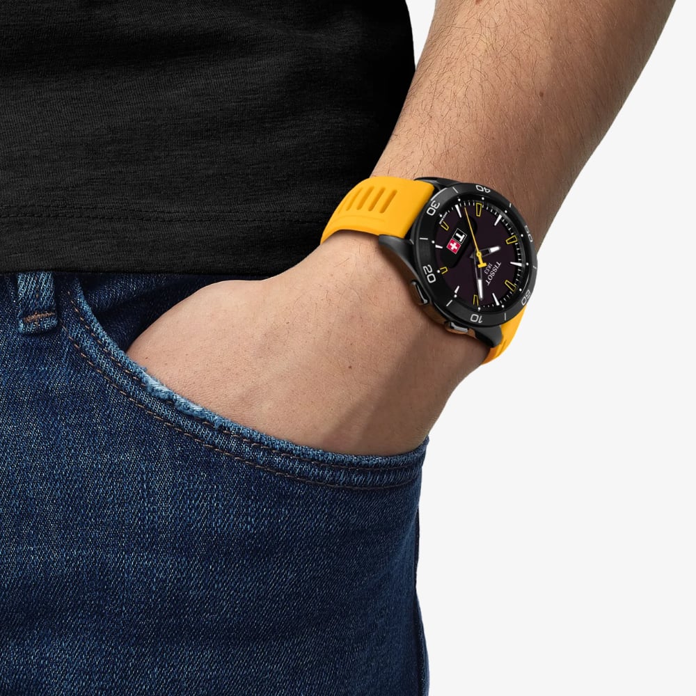 Tissot Mens T-Touch Sport Jungfraubahn Yellow & Black Watch T153.420.47.051.06