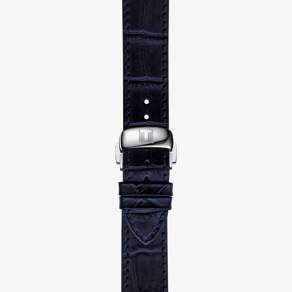 Tissot Mens Le Locle Blue Leather Strap Automatic Watch T006.407.16.043.00