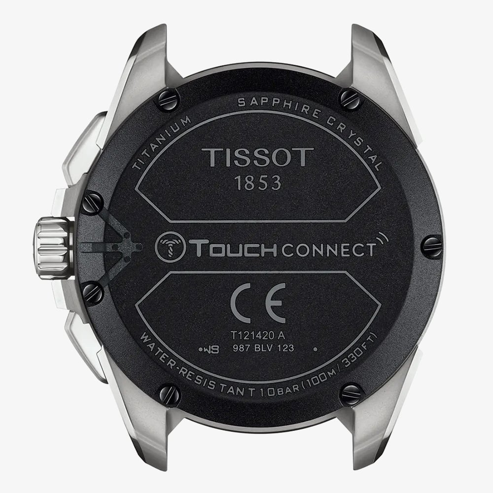 Tissot Mens T-Touch Connect Solar 47.5mm Blue Strap Smart Watch T121.420.47.051.06