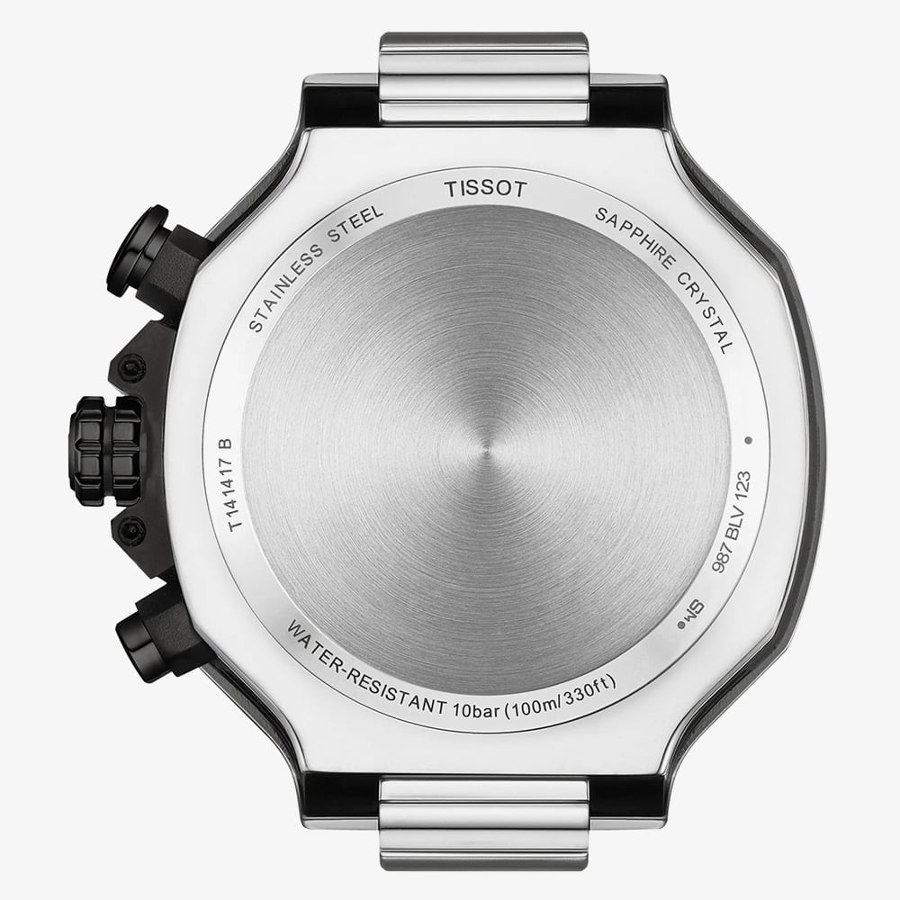 Tissot Mens T-Race 45mm Blue Chronograph Watch T141.417.27.041.00