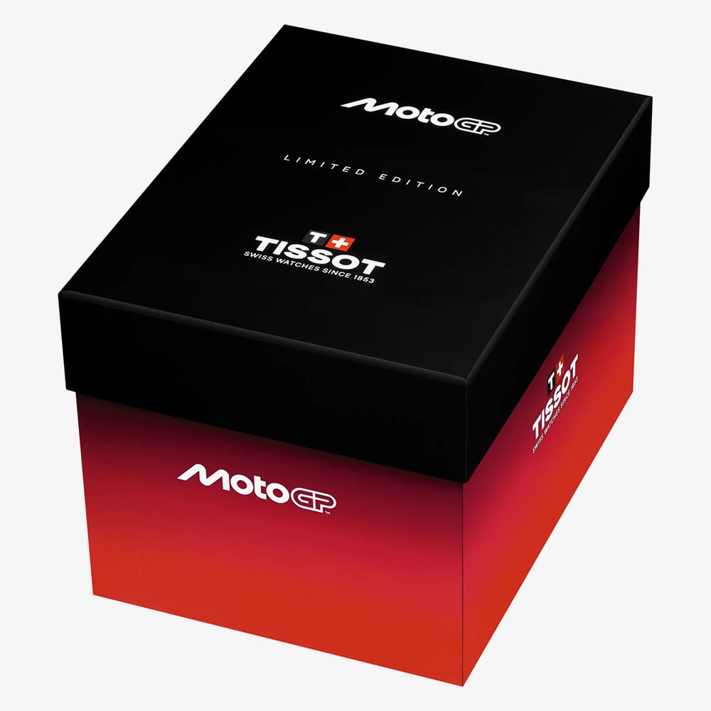 Tissot Mens Limited Edition T-Race MotoGP 2026 Quartz Chronograph Black Rubber Strap Watch T141.417.37.422.00