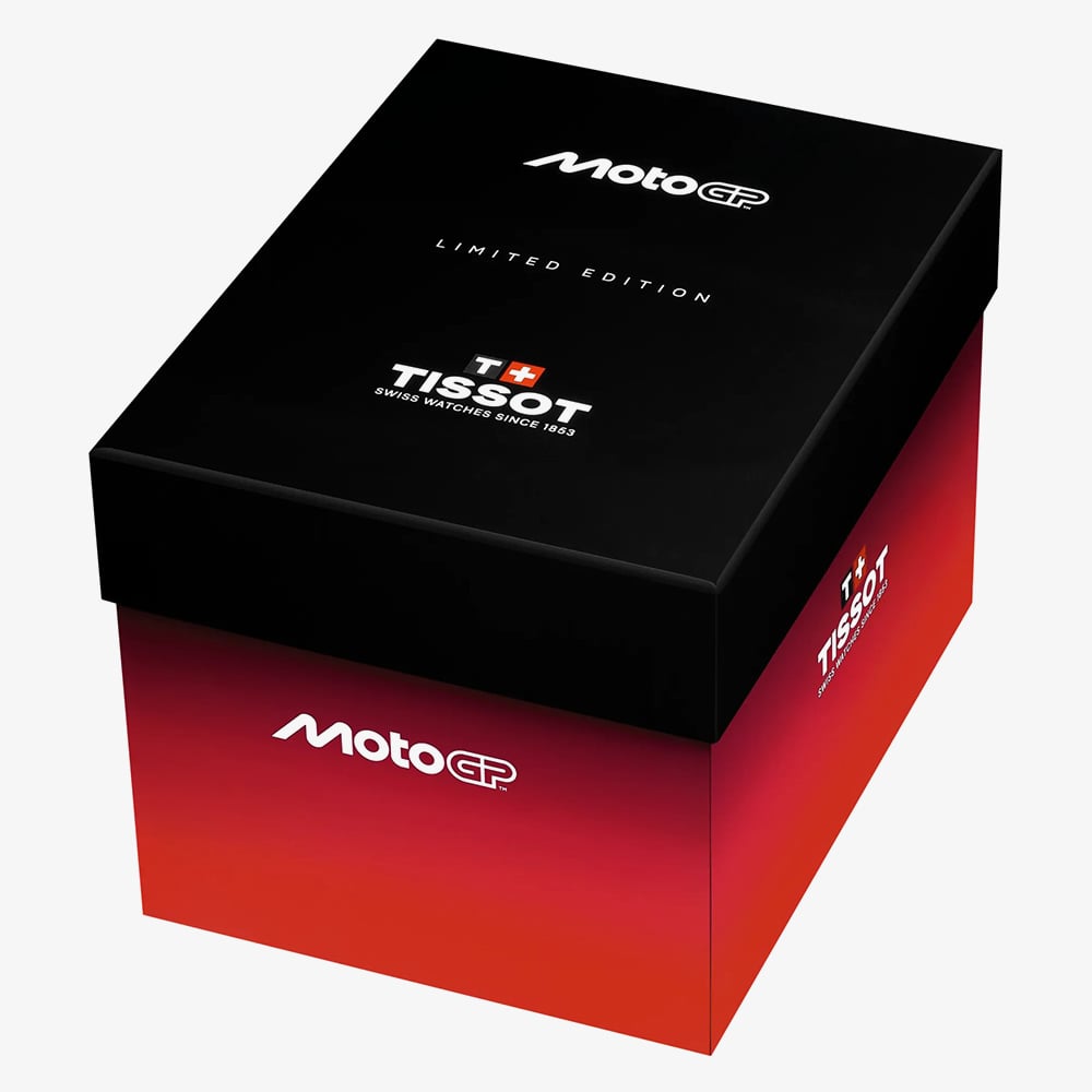 Tissot Mens Limited Edition T-Race MotoGP 2026 Automatic Chronograph Red Rubber Strap Watch T141.462.27.051.00