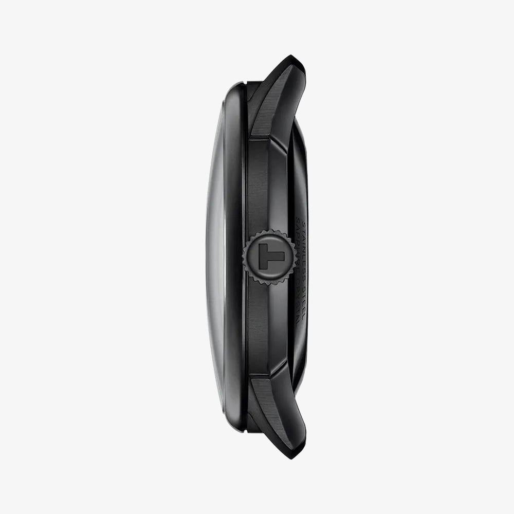 Tissot Chemin Des Tourelles Skeleton Dial Black Leather Strap Watch T139.836.36.441.00
