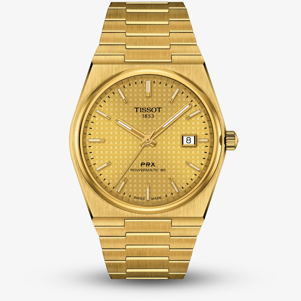 House of Watches - Tissot PRX Powermatic 80 Mens Gold Automatic Watch T137.407.33.021.00