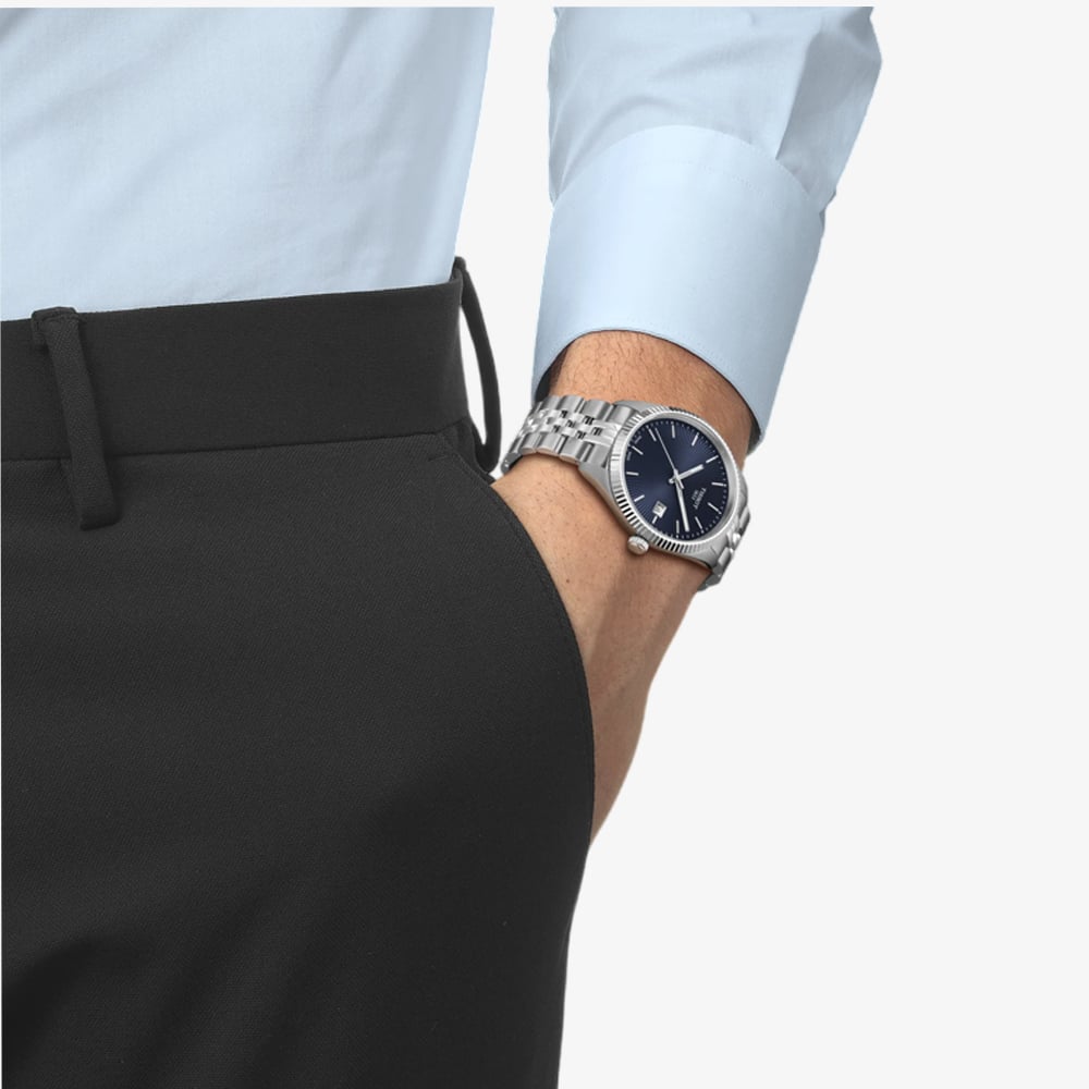 Tissot Mens Ballade Navy Blue Dial Watch T156.410.11.041.00