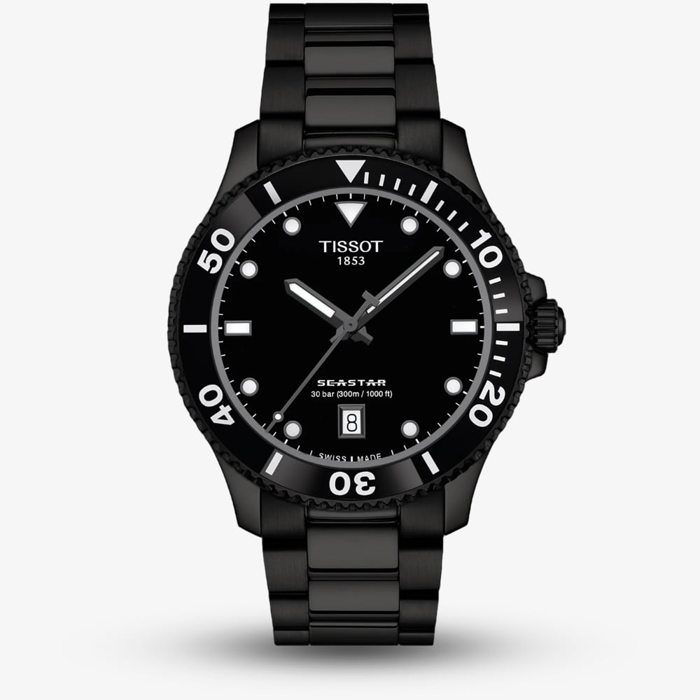 House of Watches - Tissot Mens Seastar Black Watch T120.410.33.051.00