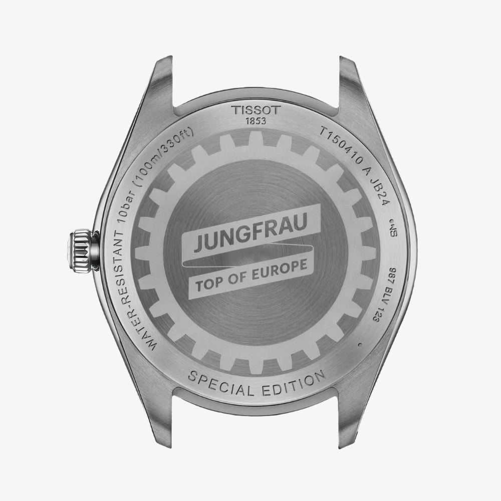 Tissot Mens PR100 Jungfraubahn Silver Dial Watch T150.410.11.031.00