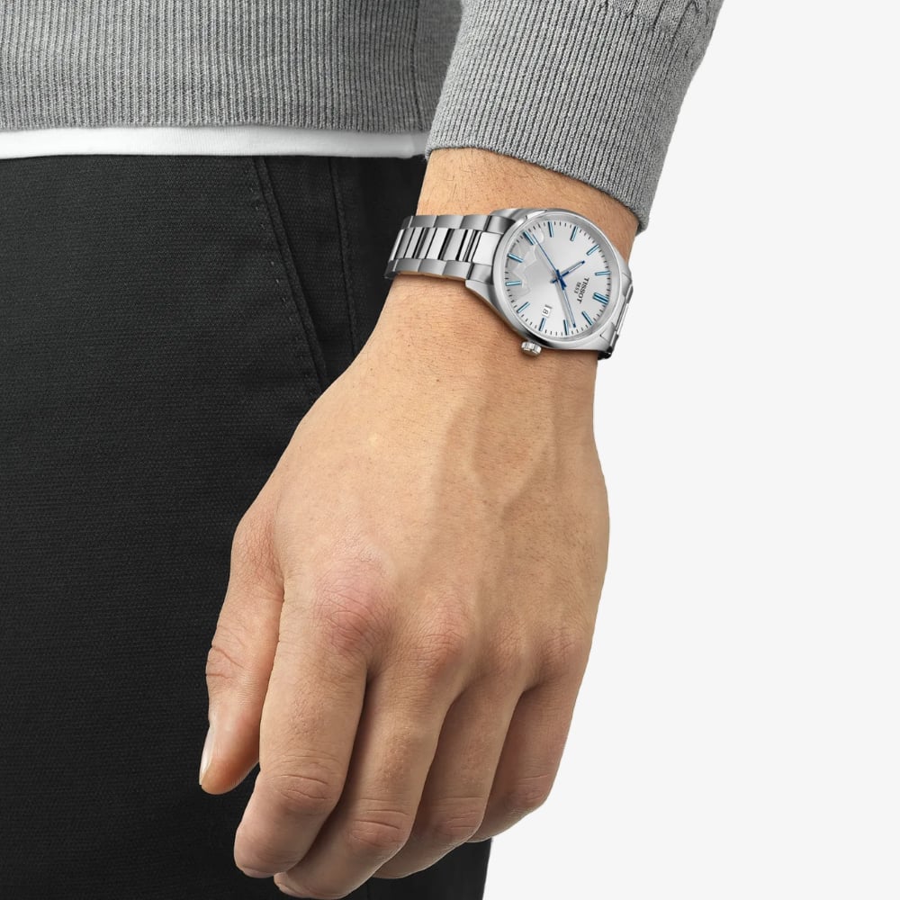 Tissot Mens PR100 Jungfraubahn Silver Dial Watch T150.410.11.031.00