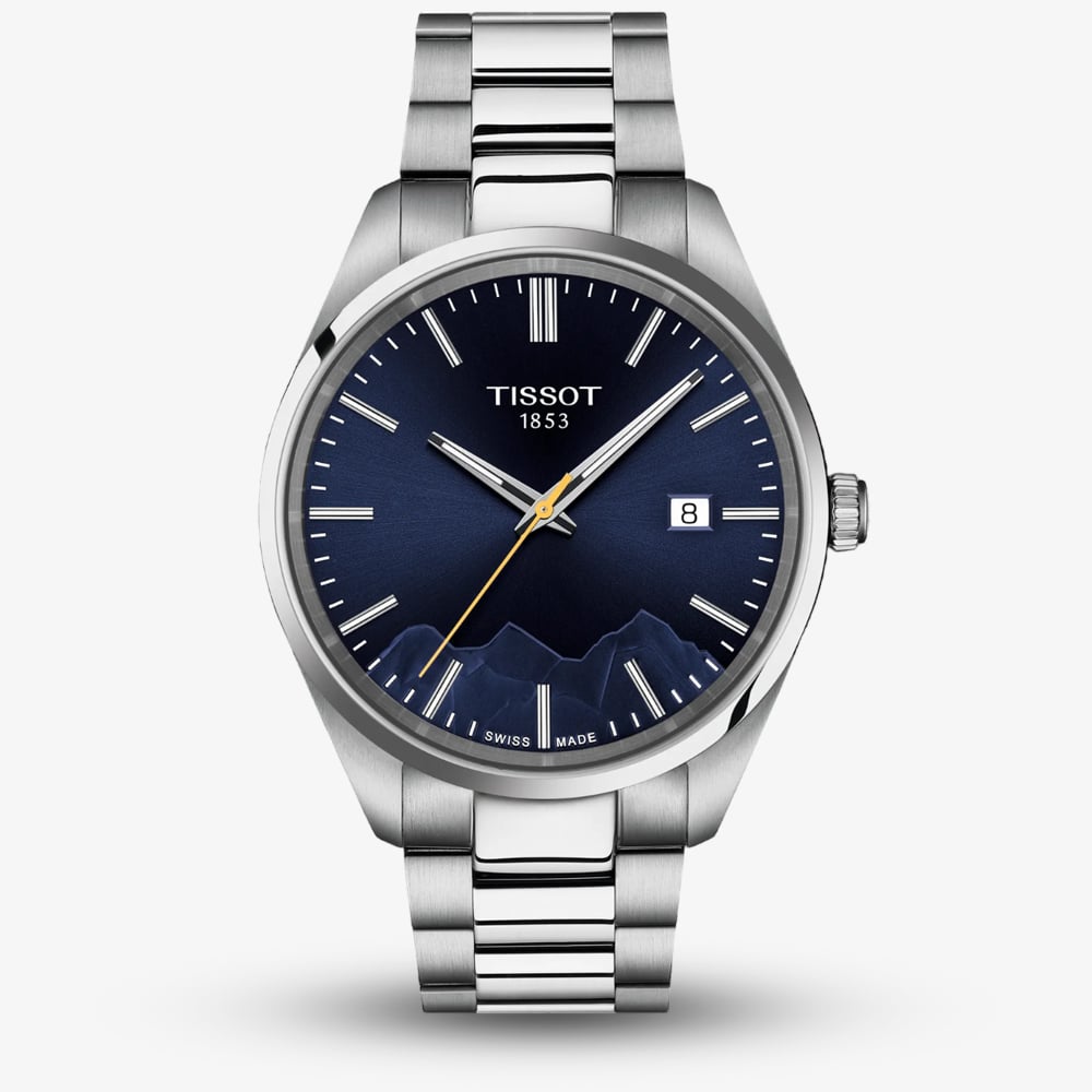 House of Watches - Tissot Mens PR100 Jungfraubahn Blue Dial Watch T150.410.11.041.02