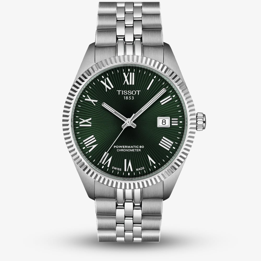 House of Watches - Tissot Mens Ballade Powermatic 80 Green Dial Watch T156.408.11.093.00