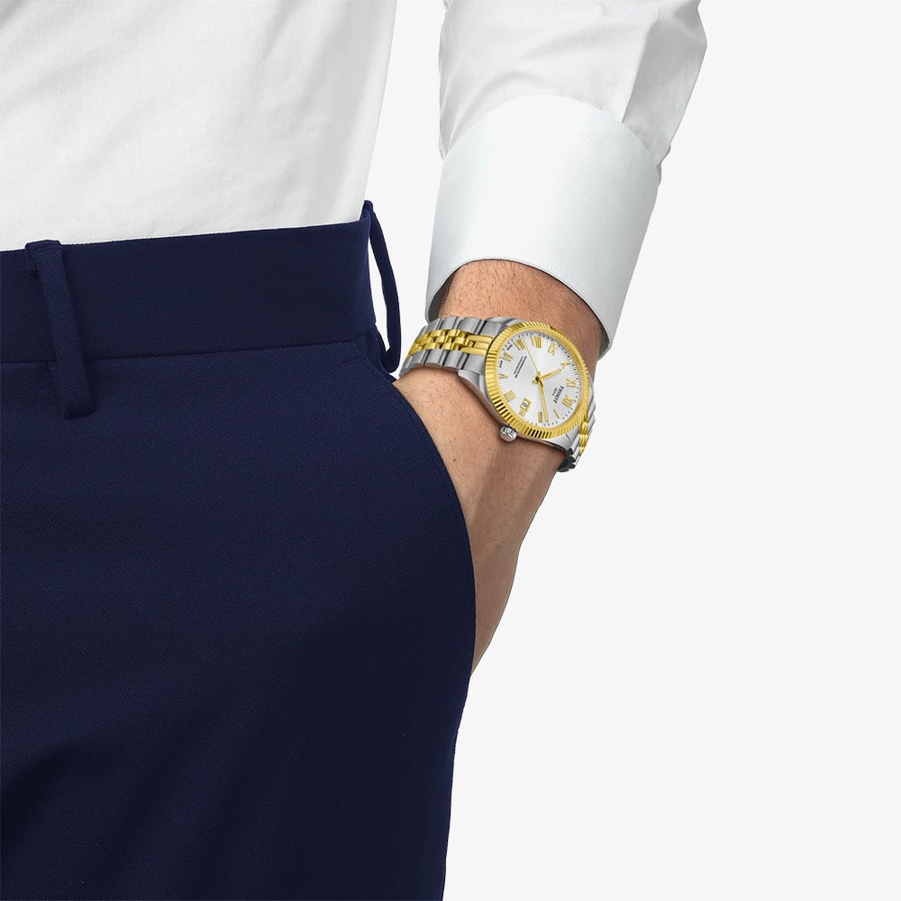 Tissot Mens Ballade Powermatic 80 Two Tone Watch T156.408.22.033.00