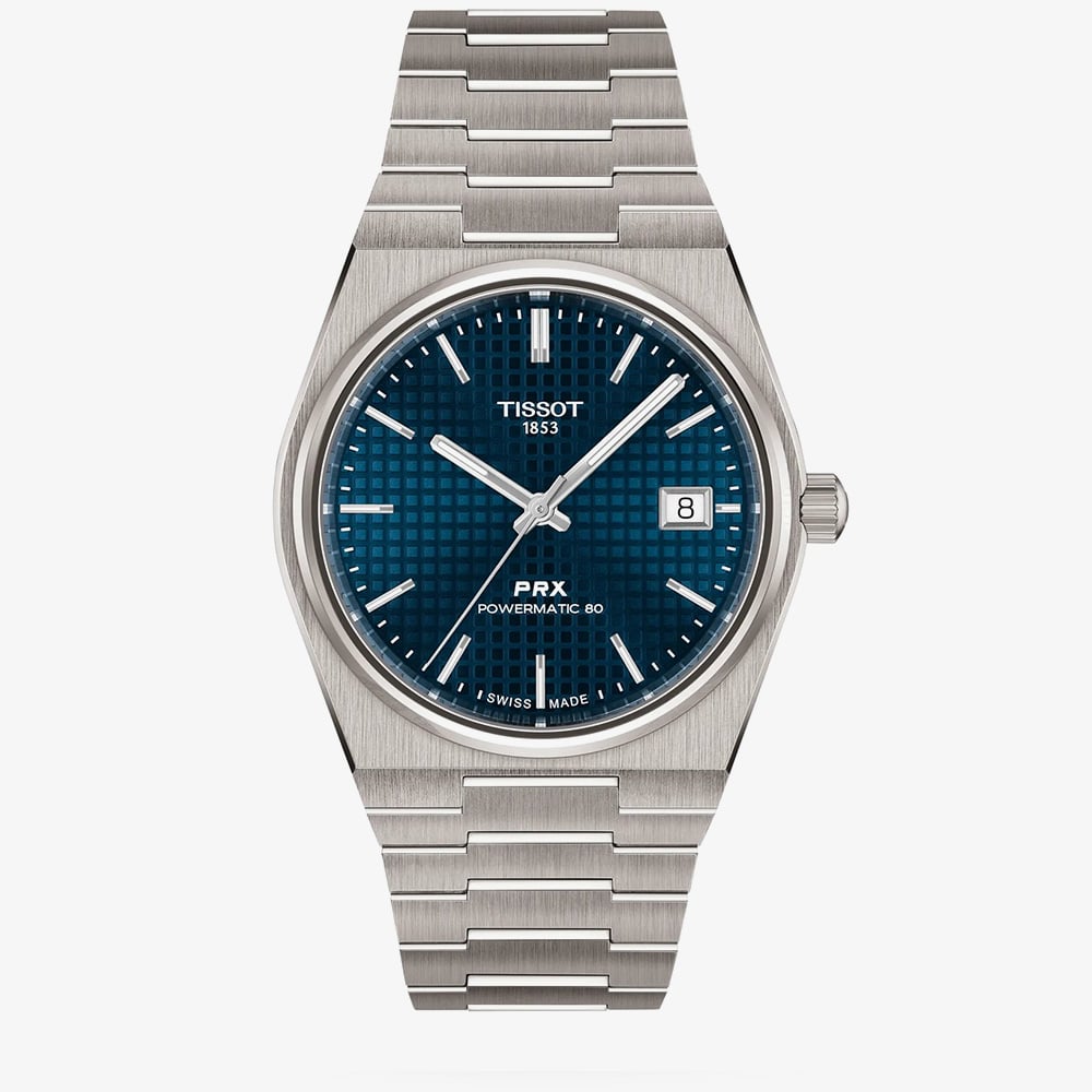 House of Watches - Tissot Mens PRX Blue Dial Titanium Bracelet Watch T137.807.44.041.00