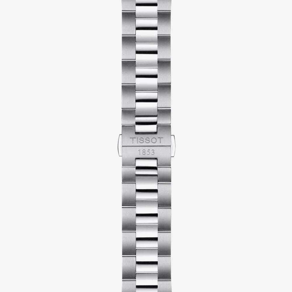 Tissot Mens Gentleman Open Heart Skeleton Blue Bracelet Watch T127.407.11.041.01