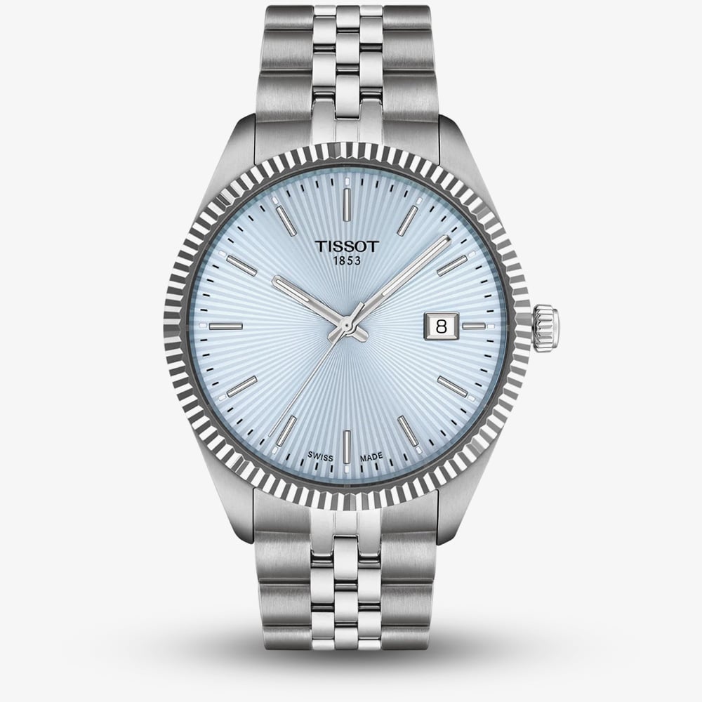 House of Watches - Tissot Mens Ballade Ice Blue Dial Date Watch T156.410.11.351.00