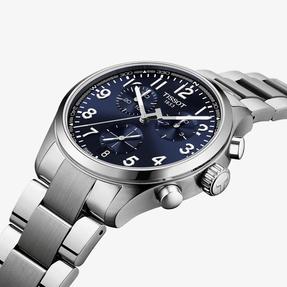 Tissot Mens Chrono L 42mm Blue Bracelet Watch T116.417.11.042.00