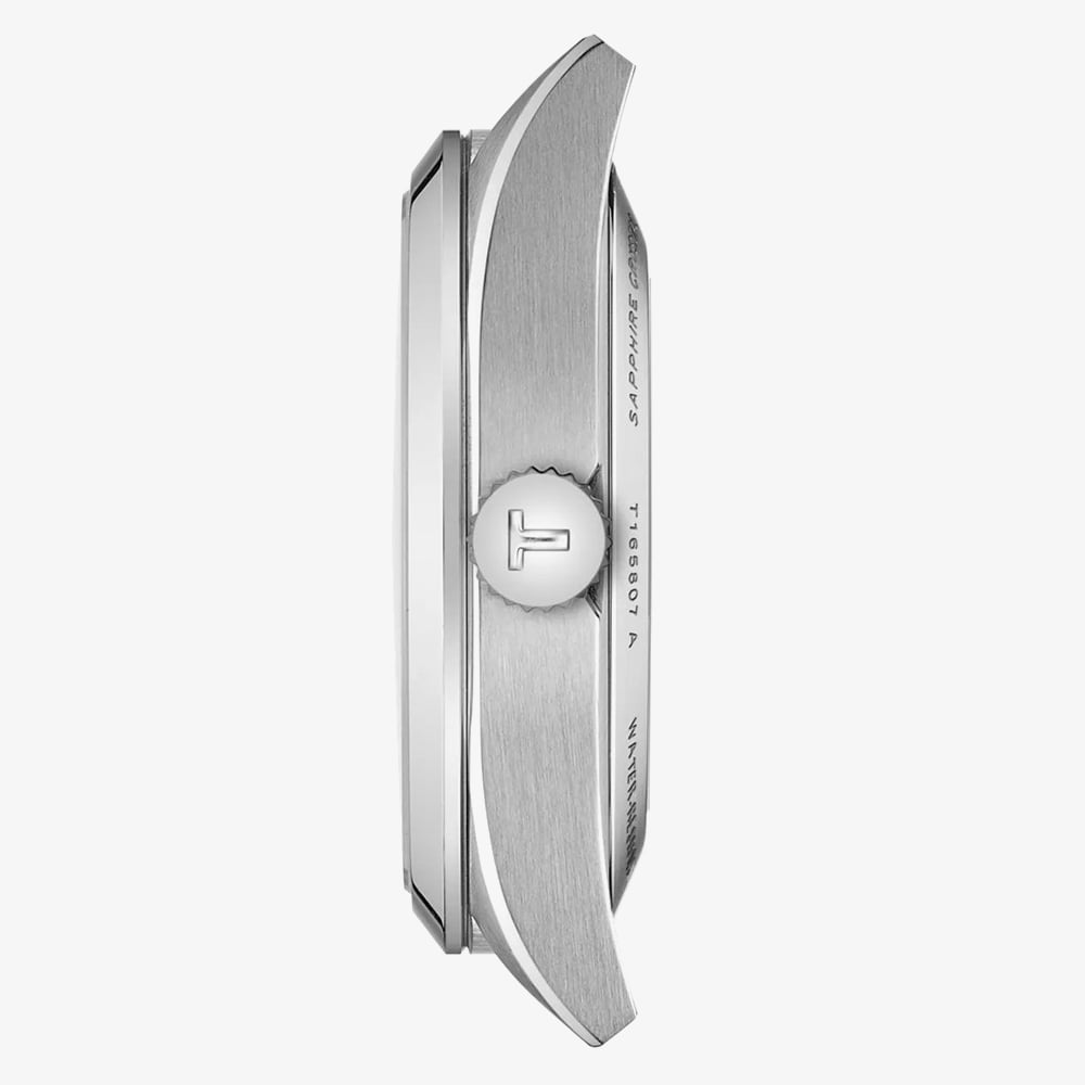 Tissot Mens Gentleman 38mm Powermatic 80 Black Dial Bracelet Watch T165.807.11.051.00