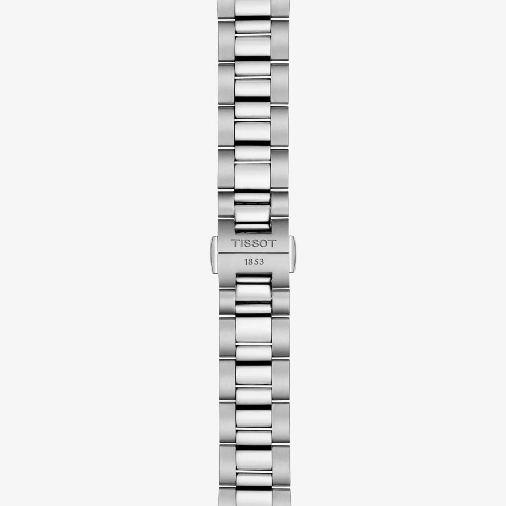 Tissot Mens Gentleman 38mm Powermatic 80 Black Dial Bracelet Watch T165.807.11.051.00